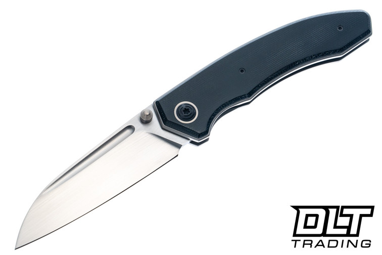 Trevor Burger Custom Knives Dakar Recessed - Double Black Canvas Micarta - Ti Accents