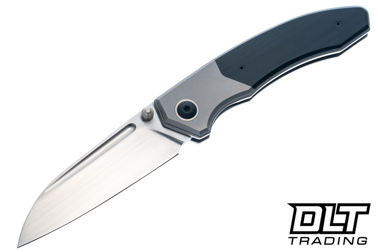 Trevor Burger Custom Knives Dakar Recessed - Ti Bolster - Double Black Canvas Micarta - Ti Accents