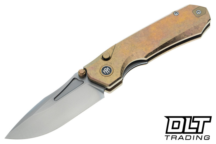 Remette RT-Rhino - Gold Crystallized Titanium - Pearlescent M390 Blade - RNTB2