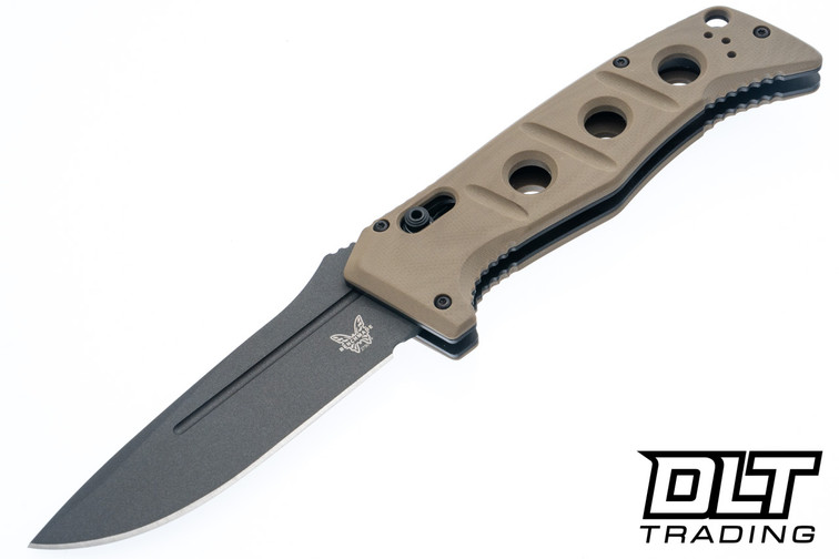 Benchmade Auto Adamas 2750GY-05 - Desert Tan G-10 - Cerakote MagnaCut Drop Point Blade