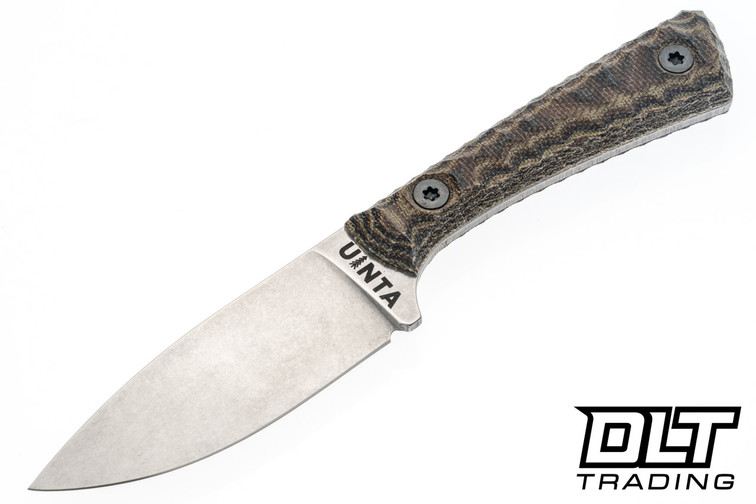 Uinta Hunter V2 - Camo Micarta - Stonewash AEB-L Blade