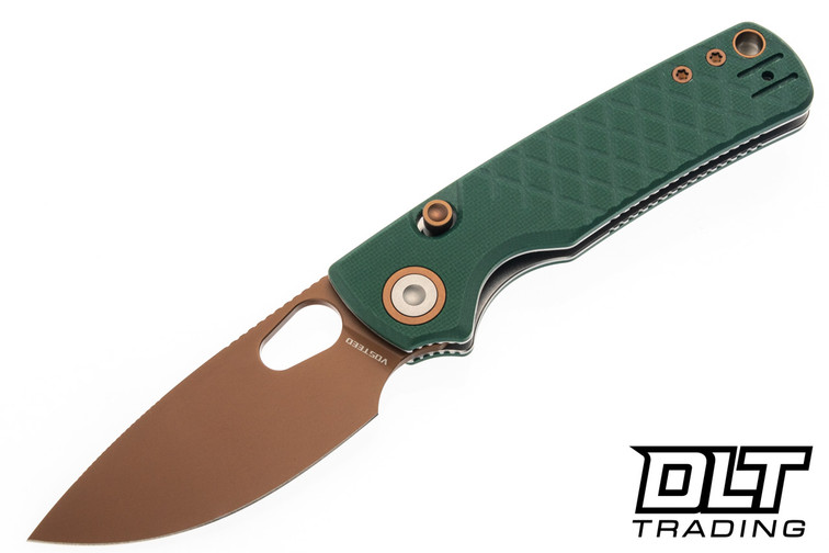 Vosteed Porcupine - Green G-10 - Copper Dune 14C28N Blade
