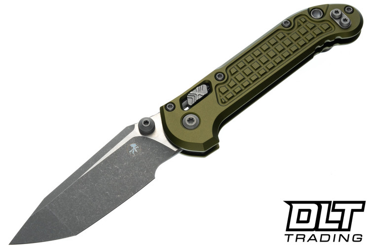 Microtech LUDT Ram-Lok T/E - OD Green Handle - Apocalyptic Blade - 1136RL-10APFROD