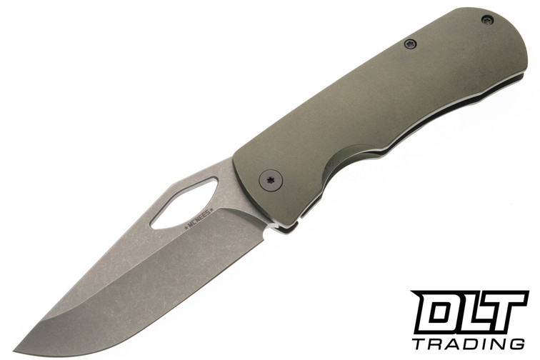 McNees 3.25" Little Dixon - Atomic Green & Bronze Titanium - Stonewash Hardware