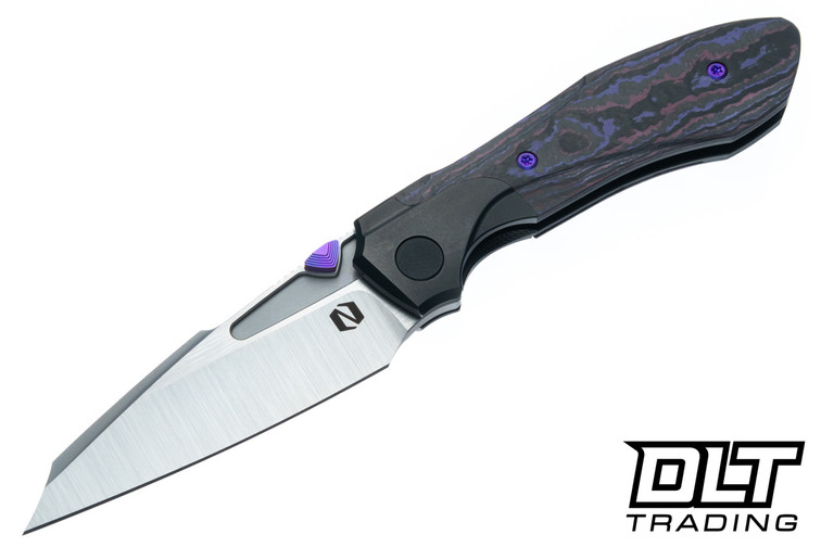 Null Voodoo Doll - Black PVD Titanium Bolster - Purple Haze FatCarbon - Belt Satin Vanax Blade