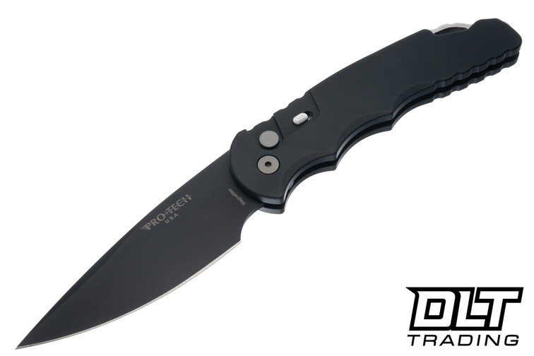 Pro-Tech TR-4 - Black Aluminum - Black DLC MagnaMax Blade