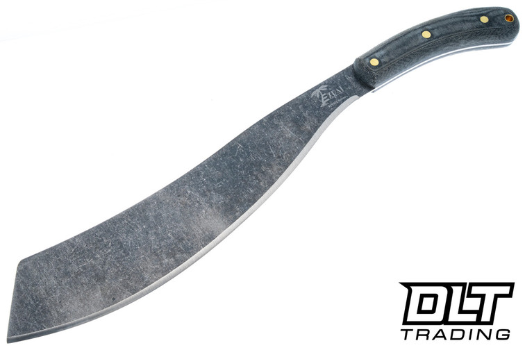 ESEE Expat El Deguello Machete - Black Canvas Micarta - Dark Stonewash 1075 Blade - Canvas Sheath