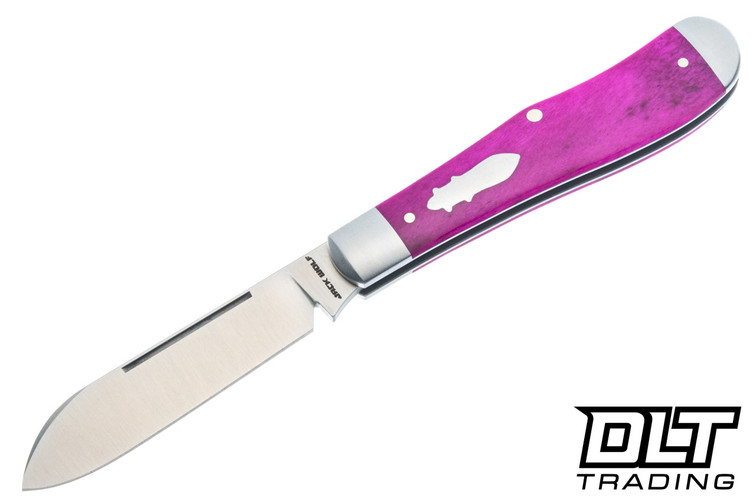Jack Wolf Eureka - Gateway Series - Smooth Purple Bone - Satin 14C28N Blade