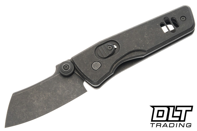 Serge Knives Guppy Midtech - Acidwashed & Tumbled Titanium - Acidwashed & Tumbled MagnaCut Blade