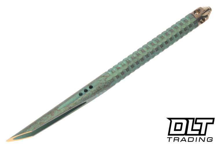 Microtech TAC-P Mini - Antique Green Anodized Titanium - 112M-MS2