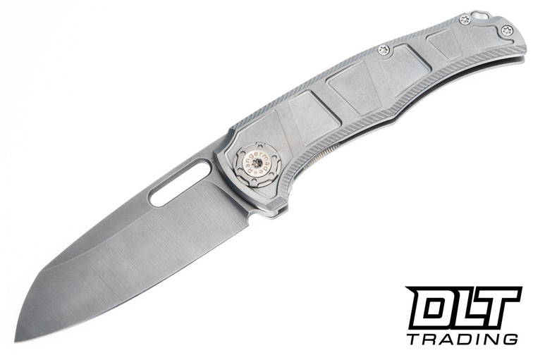Rangermade Knife & Tool OBJ-2 - Titanium Handle - Sheepsfoot MagnaCut Blade #028