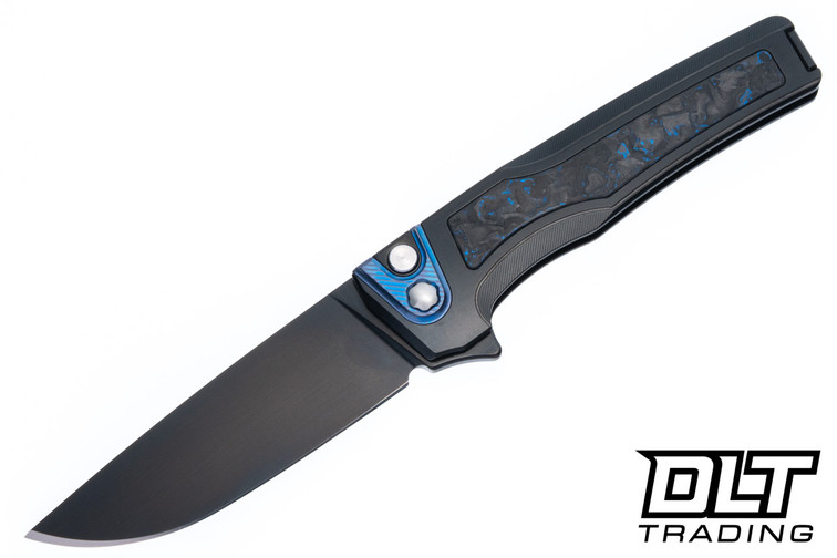 MachineWise Sonora - DLC Titanium - Blue Carbon Inlay - DLC S90V Blade - 037