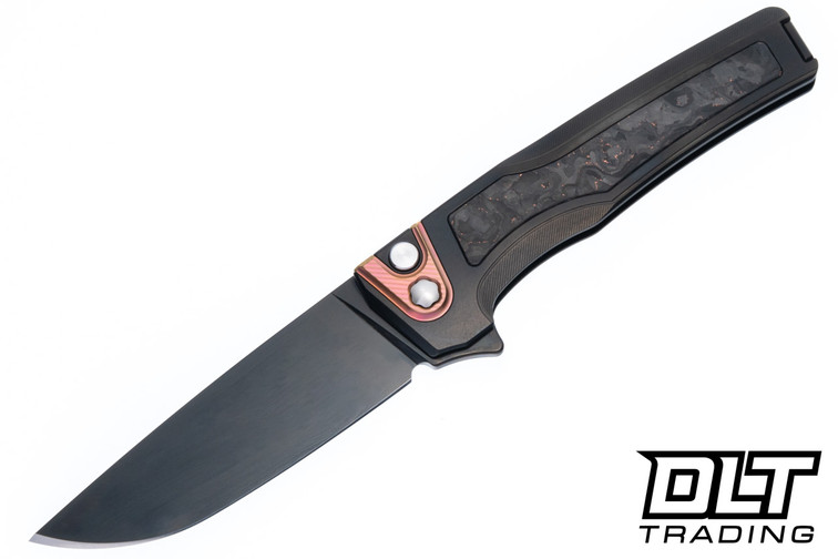 MachineWise Sonora - DLC Titanium - Grey Black Copper Carbon Inlay - DLC S90V Blade - 047