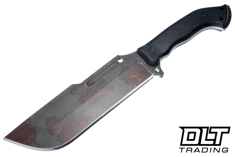 WTG Ares-NC - SK85 Copper Washed Blade - Black G-10 Textured Grip - Black Kydex