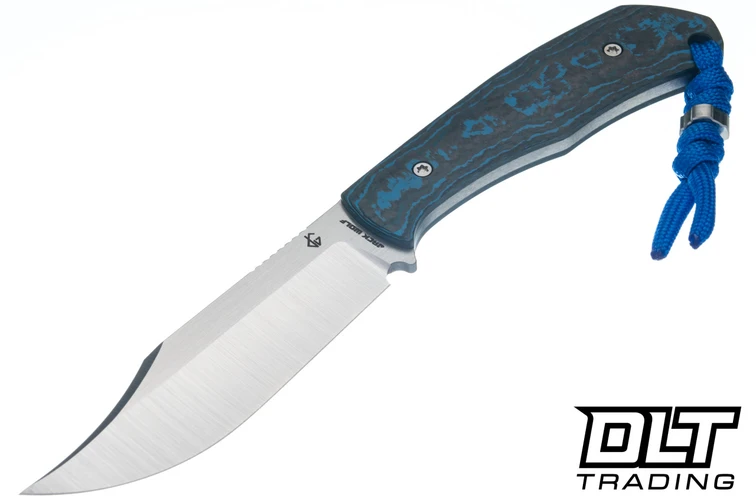 Jack Wolf Bordertown Bowie - Arctic Storm Fat Carbon - Belt Satin S90V Blade
