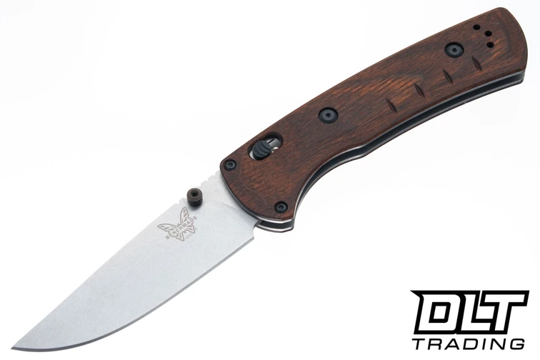 Benchmade Slipridge 15090 - Stabilized Wood - MagnaCut Modified Clip Point