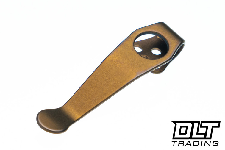 Lynch Northwest Spyderco Stubby Clip - Bronze Anodized Titanium