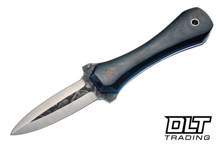 Darlington Edgecraft Velaris - Black Matrix Micarta - Blue & Natural Liners