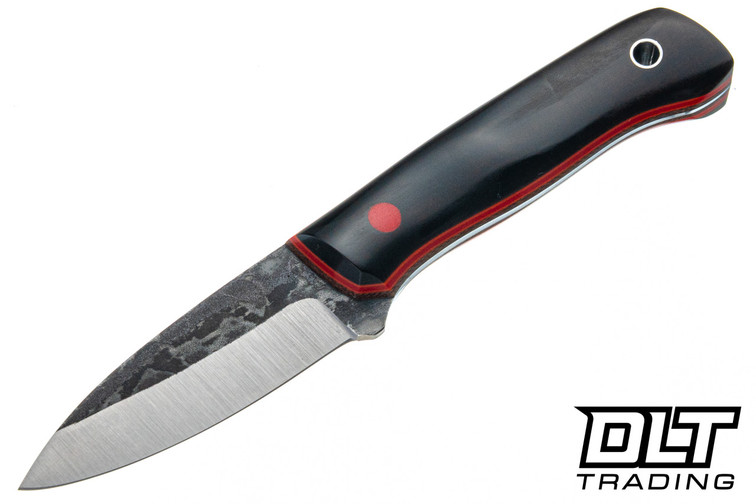 Darlington Edgecraft Kermit the Kephart - Crosscut Espresso Paper Micarta - Orange Red Natural Liners