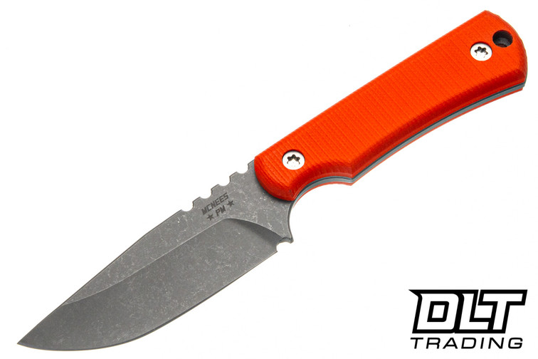 McNees FX PSK - Orange G-10 - Atomic Stonewash MagnaCut Blade