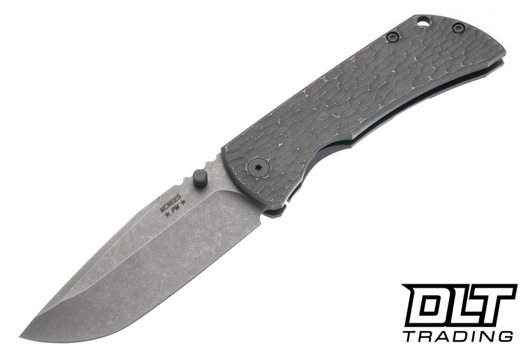 McNees PM Mac 2 3.5" - Jigged Atomic Stonewashed Titanium - MagnaCut Blade - Stonewash Hardware