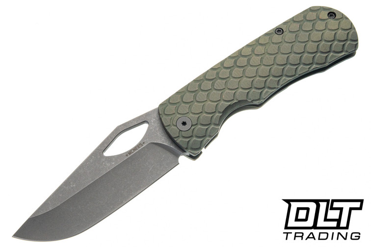 McNees 3.25" Little Dixon - Dragonscale - Atomic Green & Bronze Titanium - MagnaCut Blade - Stonewashed Hardware