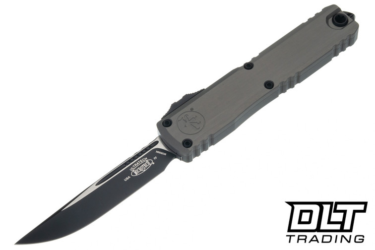 Microtech Ultratech Gen IV S/E - Natural Clear Handle - Black Blade - 11214-1NC