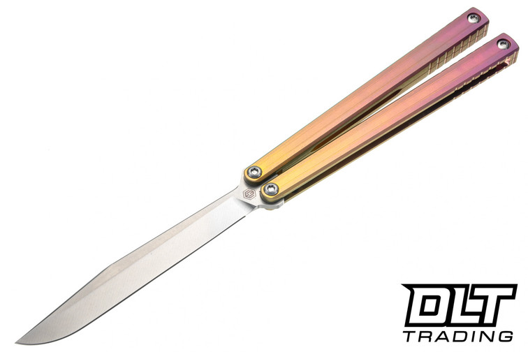 MachineWise Opus - Sunset Fade Titanium - Drop Point S35VN Blade #847