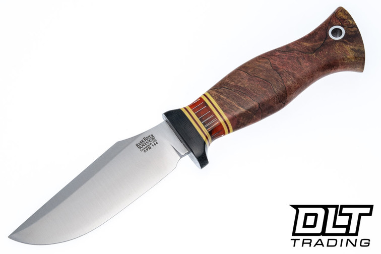 Blade Raid Custom Trail Mate 2 CPM-154 Salmon Maple Burl - C-Tek Spacer