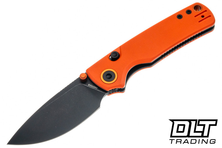 Vosteed Porcupine - Orange G-10 - Black Stonewash 14C28N Blade