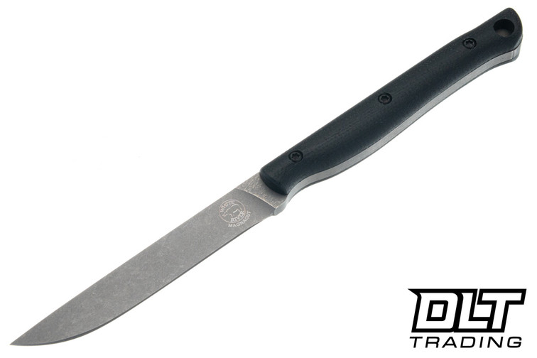 White River Exodus 3 - Black Canvas Micarta - MagnaCut Blade