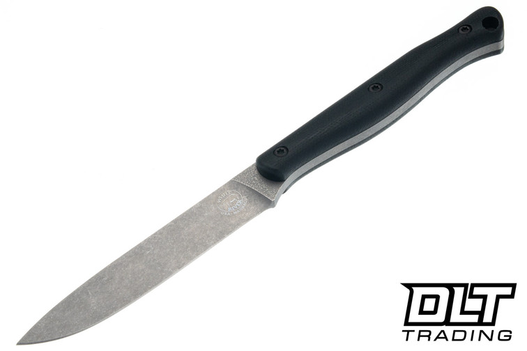 White River Exodus 4 - Black Canvas Micarta - MagnaCut Blade