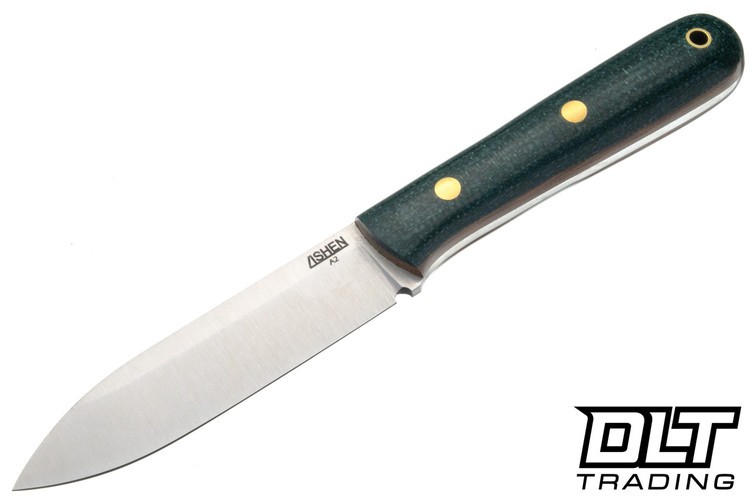 Lishen Orson 2 A2 - Juniper Jute Micarta - Thick Natural Liners - Brass Pins