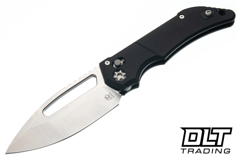Heretic Koschei - Black Aluminum - Stonewash MagnaCut Blade - H061-2A