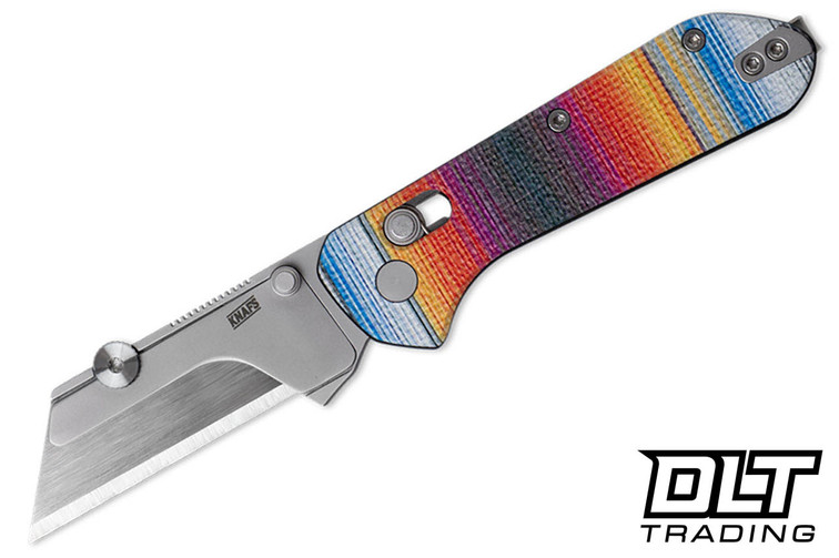 KNAFS Yuti Utility Knife - Mexican Blanket G-10 - DLT Trading
