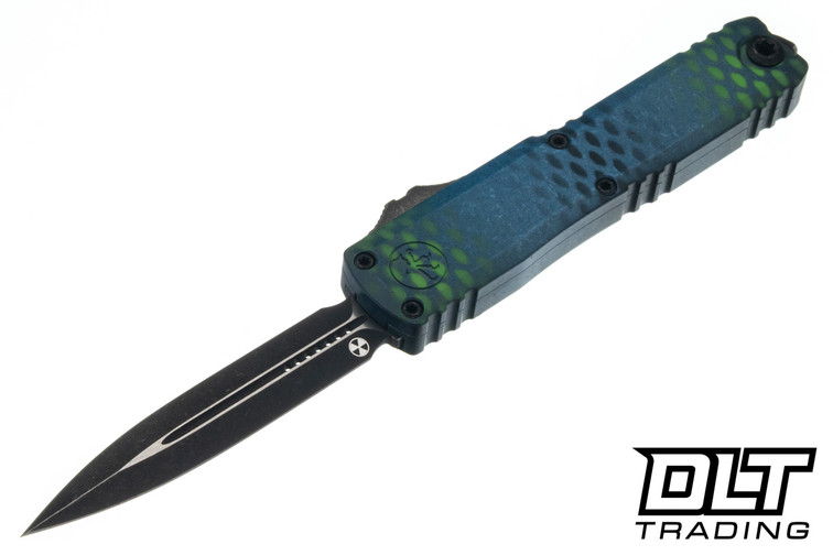 Microtech UTX-70 Gen IV D/E - Blue X-51 Handle - Signature Series - 11474-1BLX51S