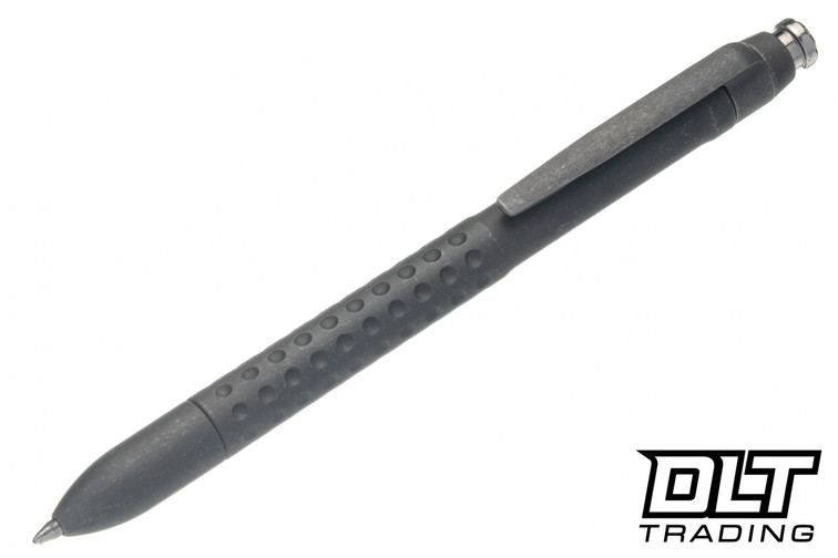 MachineWise ROTA Pen - Raw Scorched Dimple Titanium - Parker Style Tip - Click Mechanism #0470