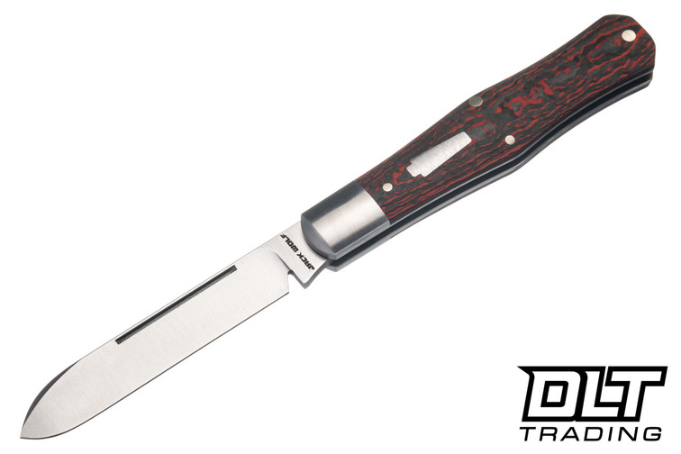 Jack Wolf Coffin - Gateway Series - Lava Flow FatCarbon - Satin 14C28N Blade
