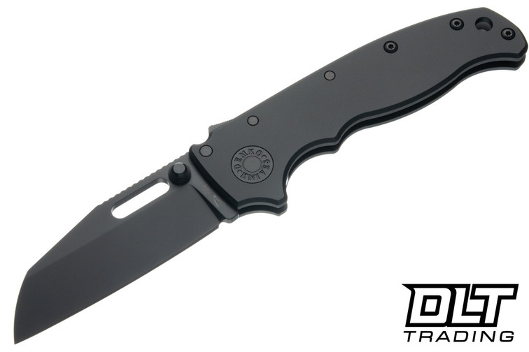 Demko AD20.5 Stealth - Black Aluminum - DLC 20CV Shark Foot Blade