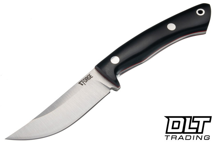 7Forge Hawkeye EDC MagnaCut - Black Richlite - Red Liners
