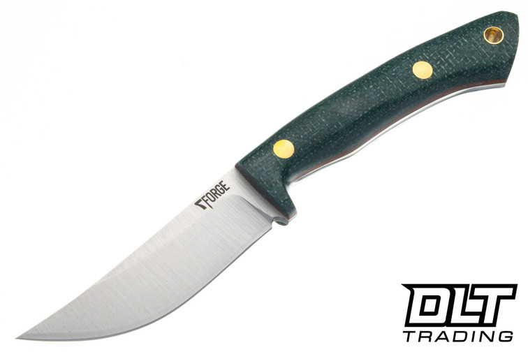 7Forge Hawkeye EDC MagnaCut - Evergreen Burlap - Natural Canvas Liners - Brass Pins