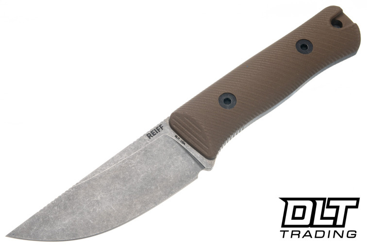 Reiff RUT - Dark Earth G-10  - Saber Grind - Stonewash MagnaCut Blade - RU319EBGBLKA