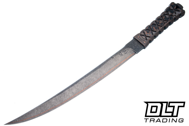 Williams Blade Design Shobu Zukuri Wakizashi "Hisshou" Custom - Copper Camo FatCarbon - Baker Forge Copper Dark Mai Blade -SZW C01 #2
