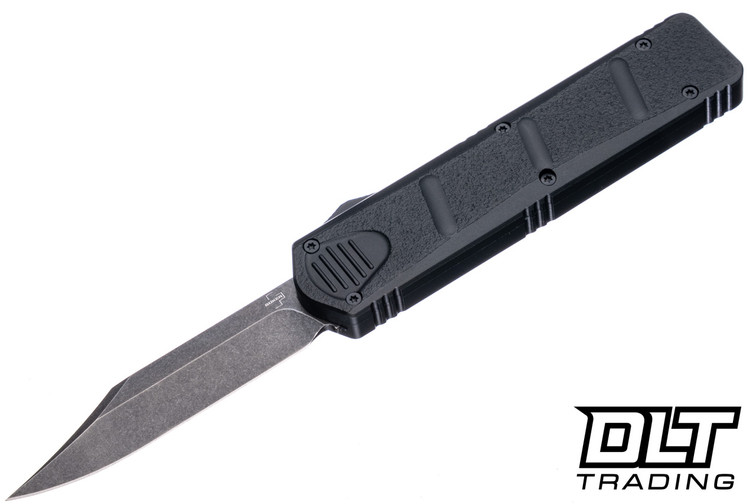 Boker Plus Kalashinikov OTF - Black Aluminum - Black Stonewash D2 Clip Point Blade - 06EX360