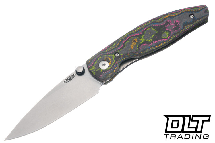 Three Rivers Manufacturing Atom MagnaCut - Linerlock - 3D Contoured 80's CamoCarbon
