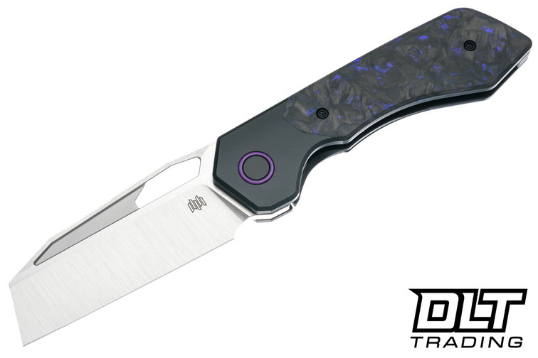 High Grain Designs DeVille R2 - Black PVD Ti - T'Challa Purple Carbon Fiber - Two Tone Satin Elmax Blade