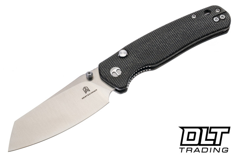 Bestechman Cicada's Wing - Black Micarta - Satin 10Cr15CoMoV Blade - BMK24-M-3