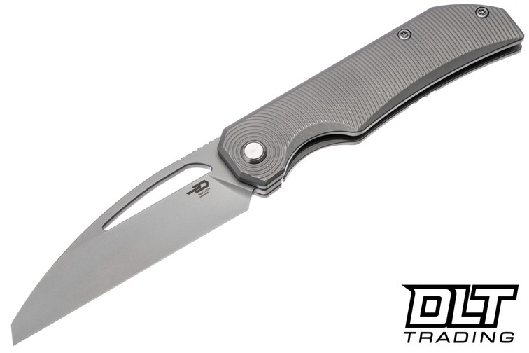 Bestech Mini Taipan - Bead Blast Stonewash Titanium - Bead Blast Stonewash MagnaCut Blade - BT2603A