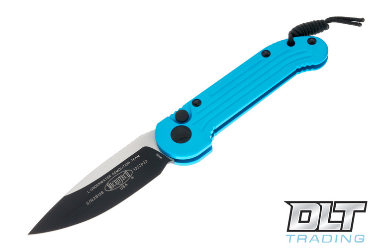 Microtech 135-1TQ LUDT S/E - Turquoise Handle - Black Blade