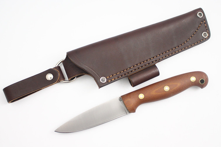 LT Wright GNS AEB-L - Convex - Natural Micarta - Matte